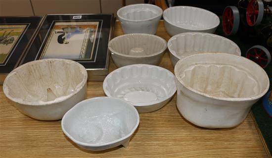 8 Jelly Moulds